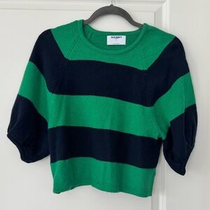 Old Navy Green and Navy Knit Top